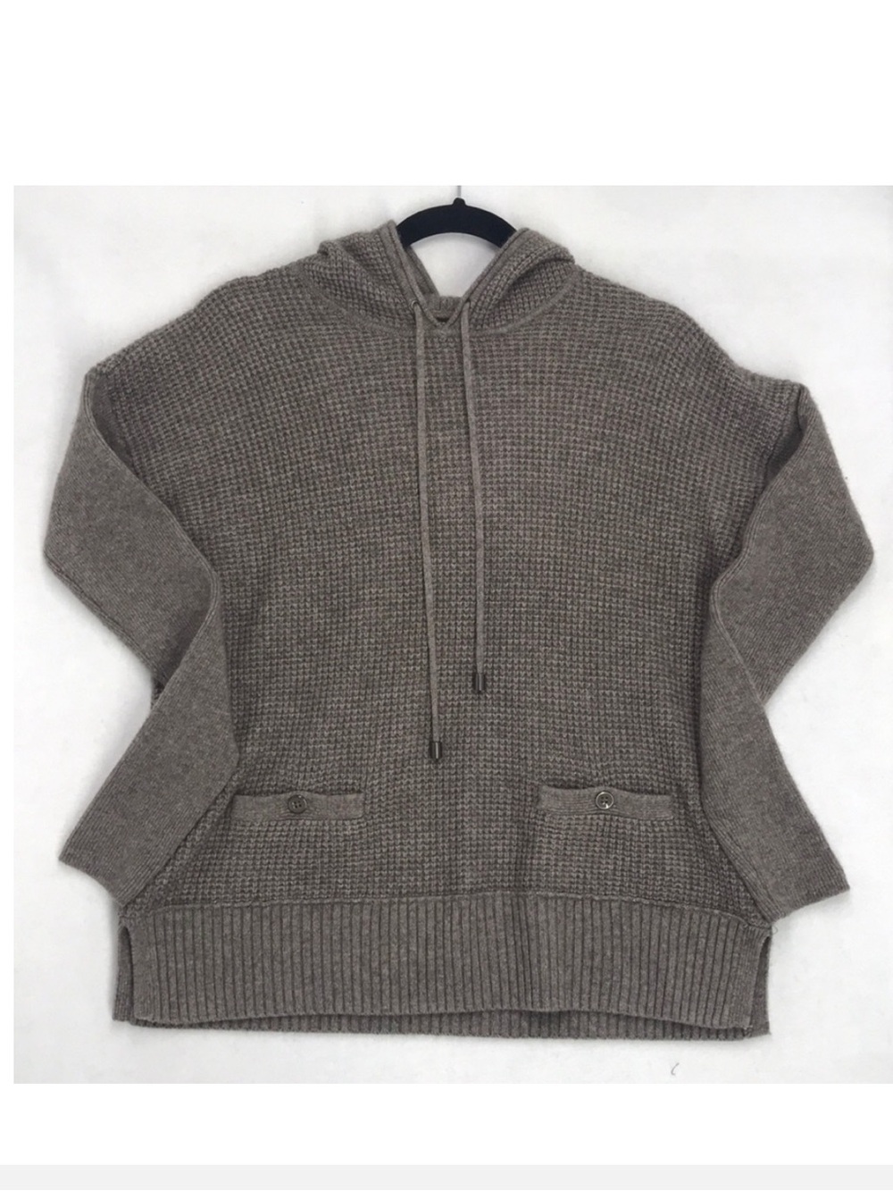 Club Monaco Cashmere Waffle Knit Hooded Sweater
